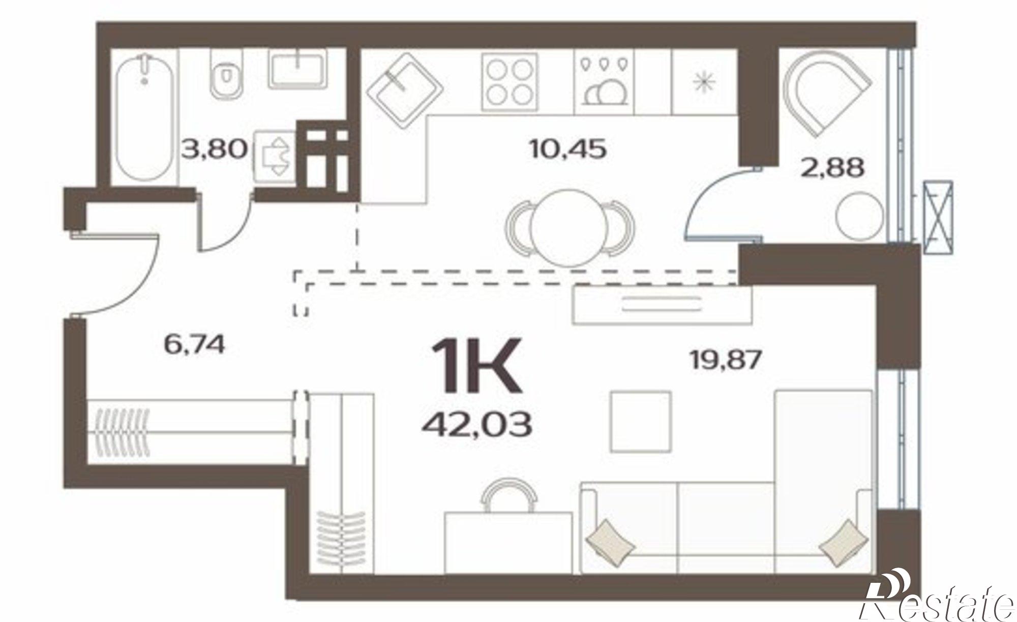 Купить квартиру за 6 767 000 рублей на улица Слуцкого, 5А с4