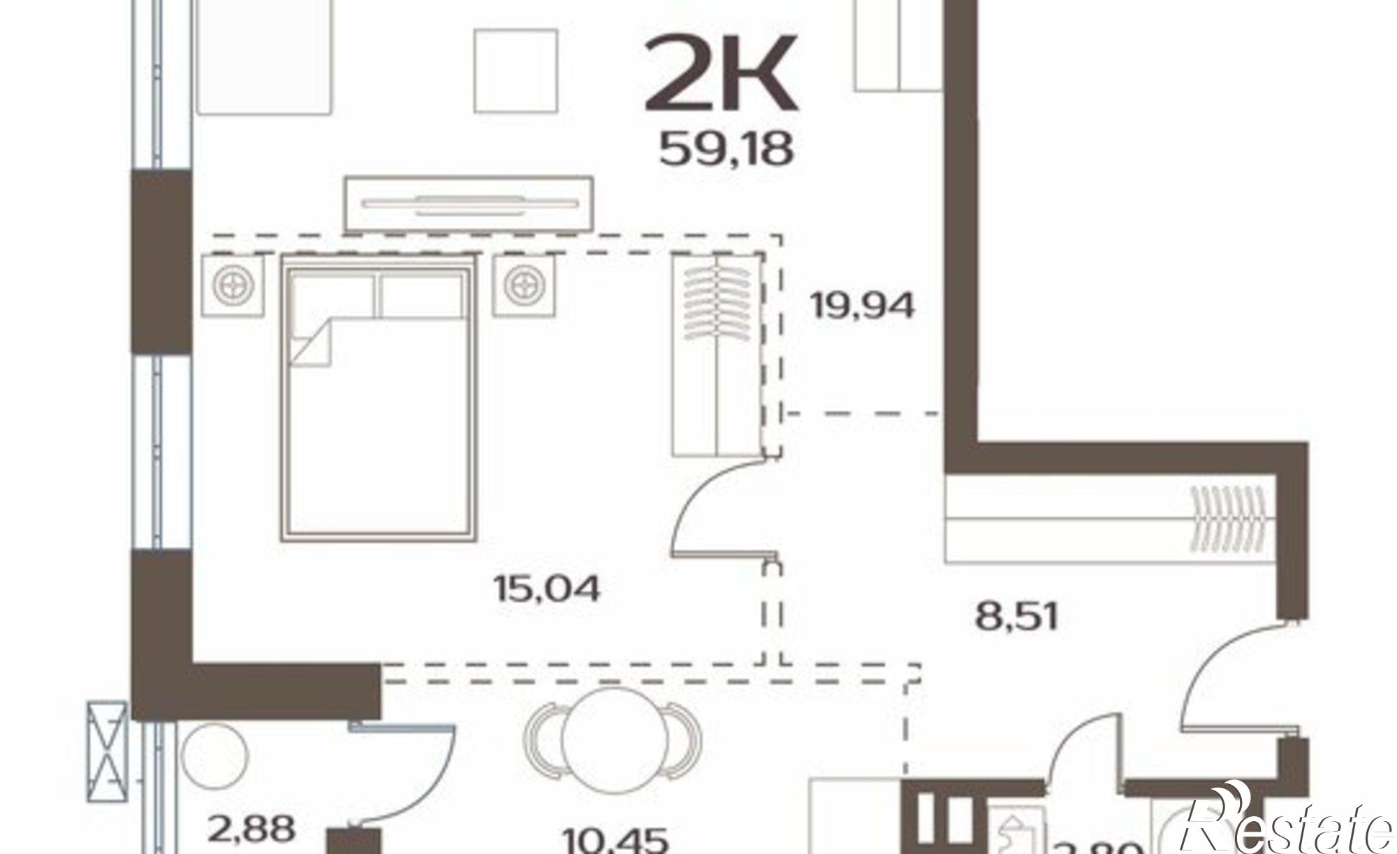Купить квартиру за 9 625 000 рублей на ул Слуцкого, 5А