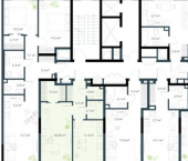 1-комн, 42 кв м, этаж 15/16 улица Басаргина, 4 к1