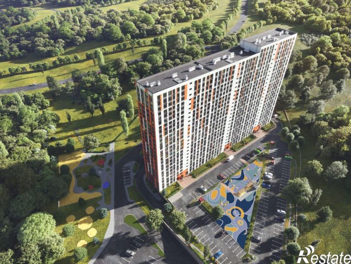 1-комн квартира в новом доме улица Зелёный бульвар, 19 с2,  д. 19 с2