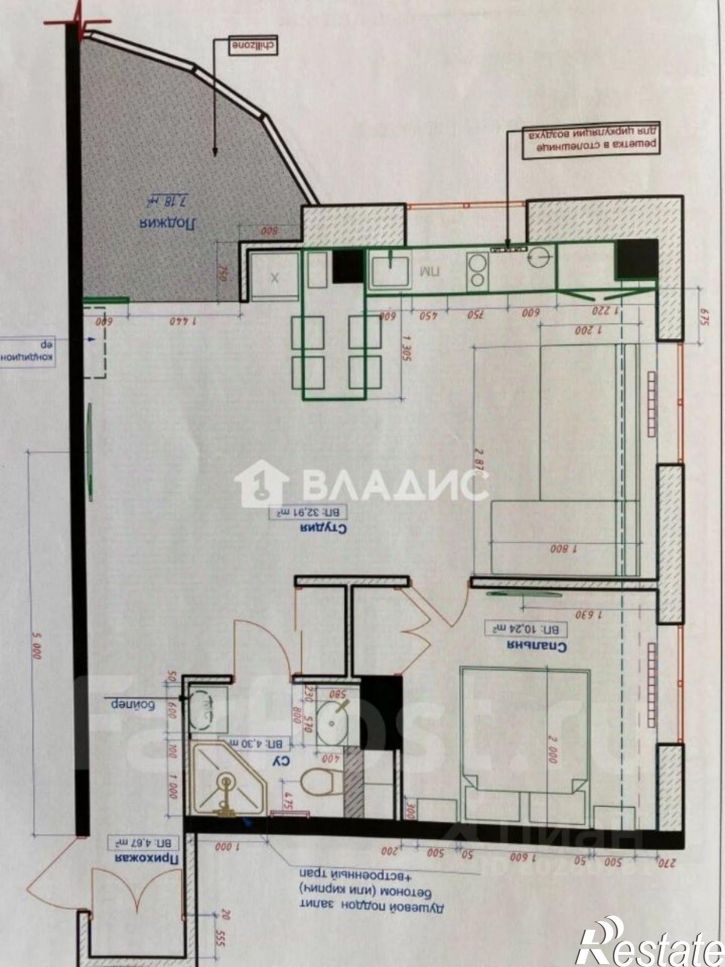 2-комн квартира ул Толстого, 41в,  д. 41в