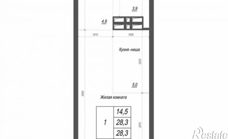 1-комн квартира в новом доме ул Невельского, 4 2,  д. 4 2,  к. 2