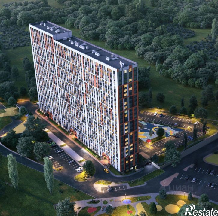 1-комн квартира в новом доме улица Зелёный Бульвар, 17