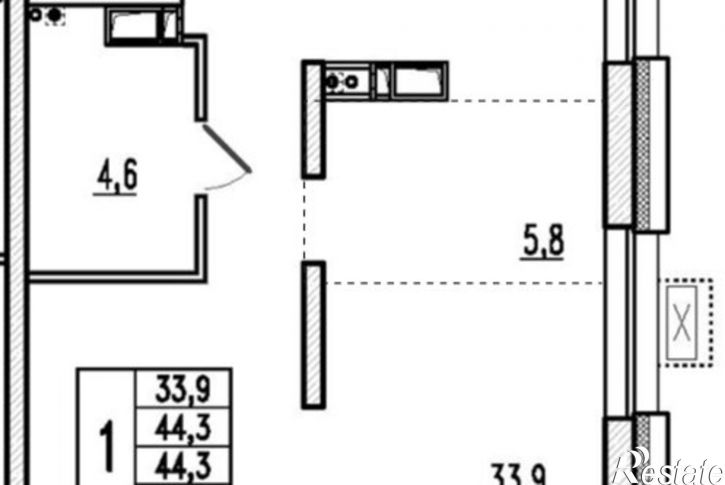 3-комн квартира в новом доме ул Маковского, 32А,  д. 32А
