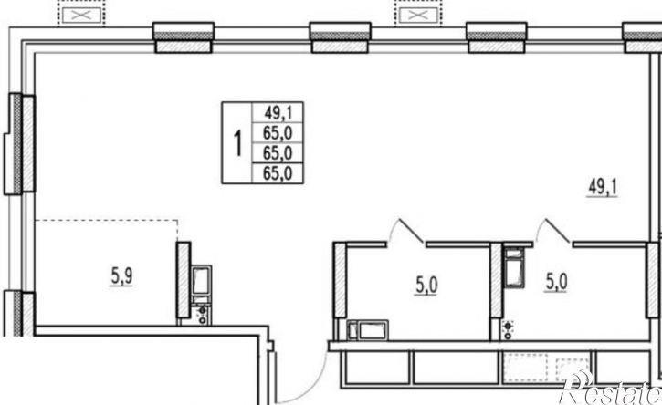 4-комн квартира в новом доме ул Маковского, 32А,  д. 32А