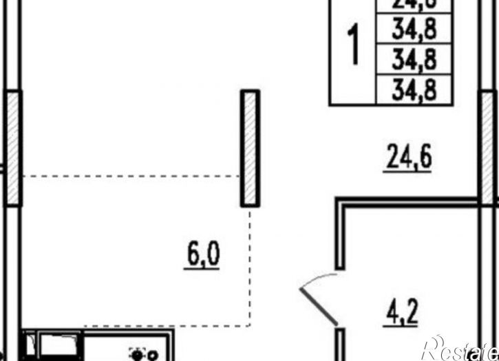 2-комн квартира в новом доме ул Маковского, 32А,  д. 32А