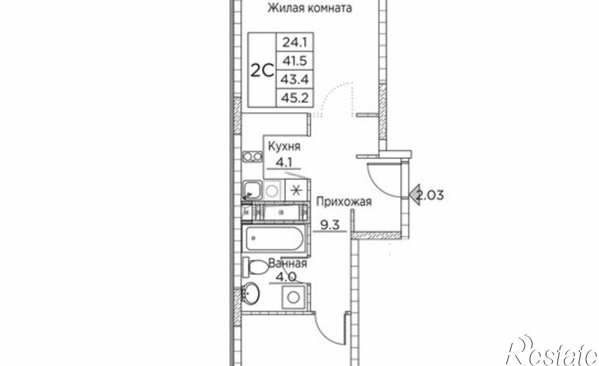 Купить квартиру за 8 580 410 рублей на ул Расула Гамзатова, 7 2