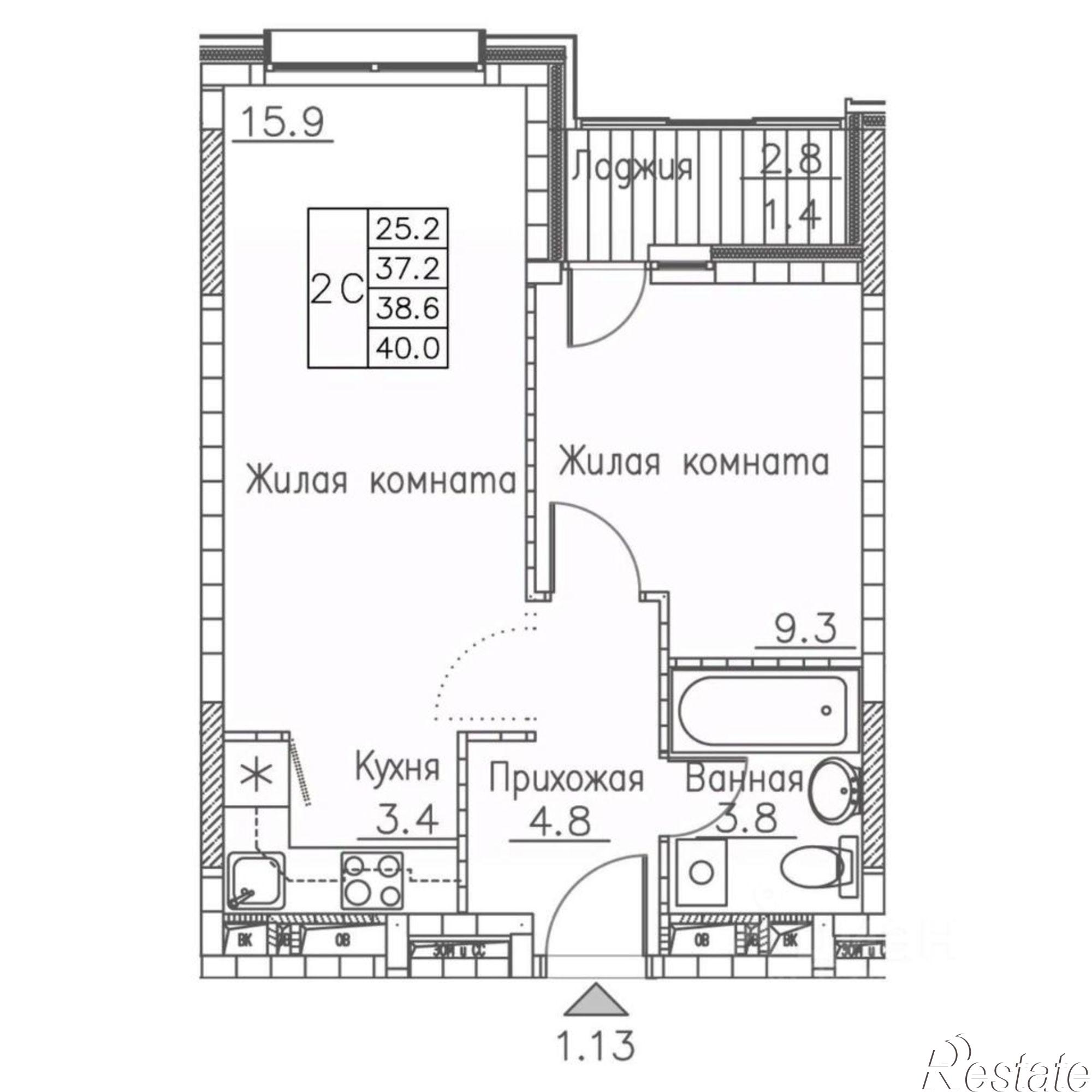 Купить квартиру за 9 198 240 рублей на ул Расула Гамзатова, 7 1