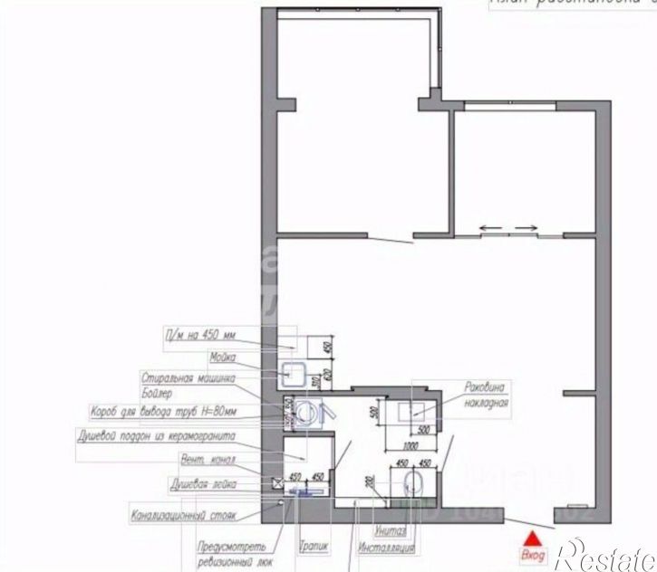 2-комн квартира ул 2-я Линейная, 19,  д. 19