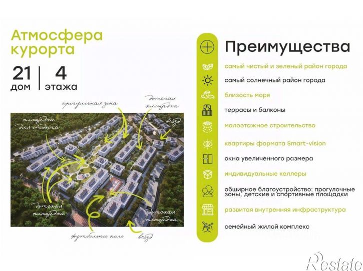 3-комн квартира в новом доме улица Грязелечебница