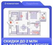 2-комн, 45 кв м, этаж 13/15 улица Нейбута