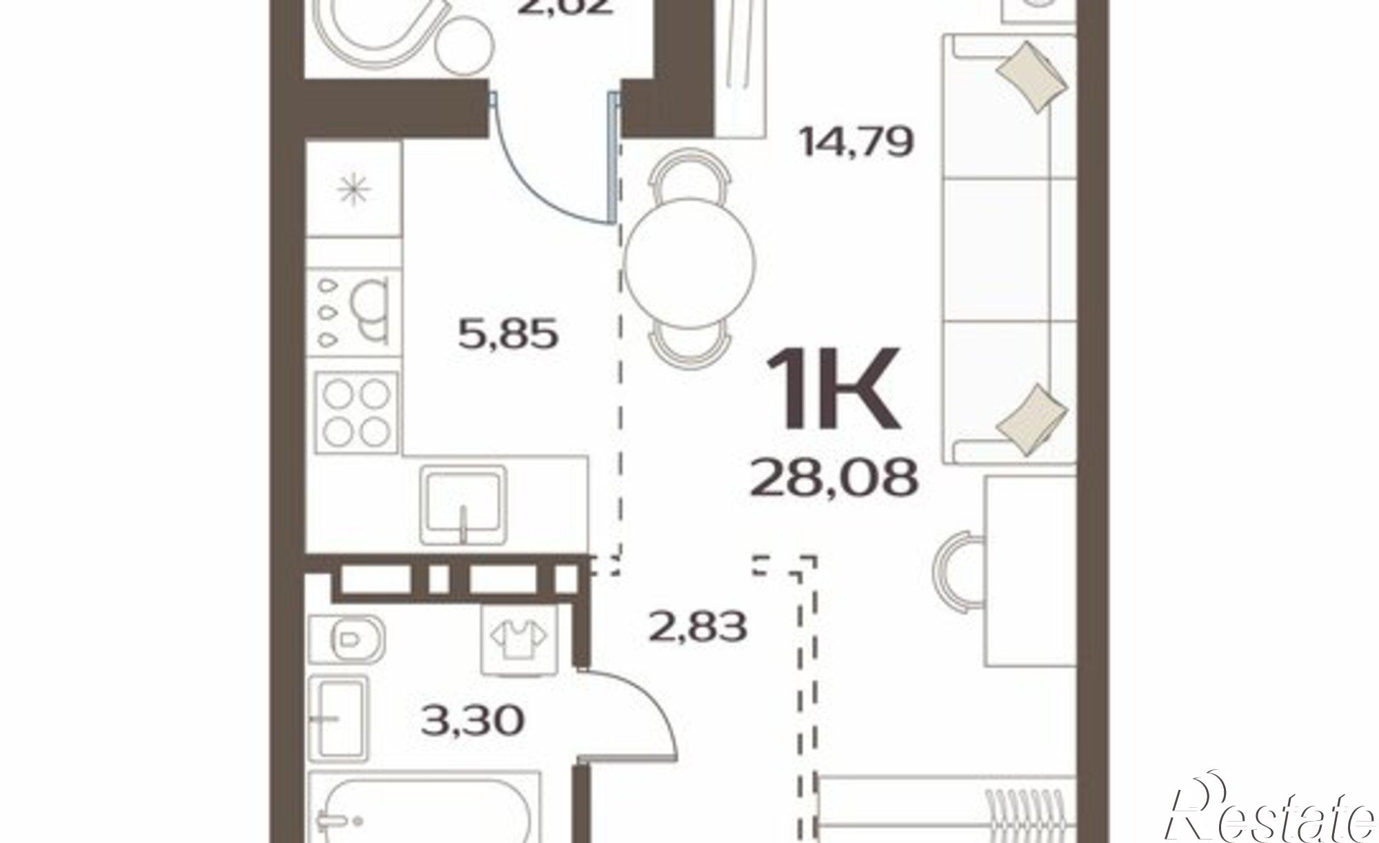 Купить квартиру за 6 076 000 рублей на улица Коммунаров, 15к4
