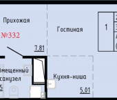 1-комн, 40 кв м, этаж 22/24 Первореченский район, улица Анны Щетининой, 20к1