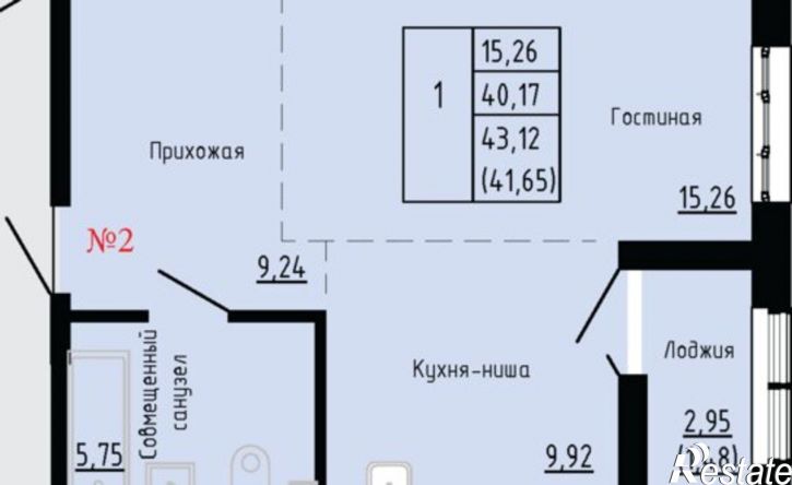 1-комн квартира в новом доме ул Анны Щетининой, 20,  д. 20