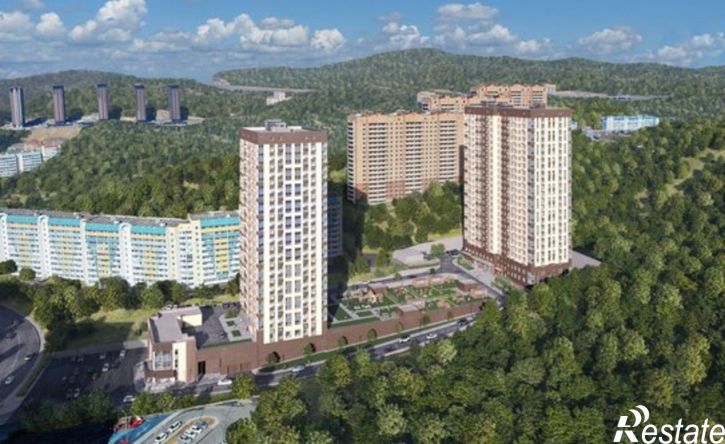 1-комн квартира в новом доме Первореченский район, улица Анны Щетининой, 20к1
