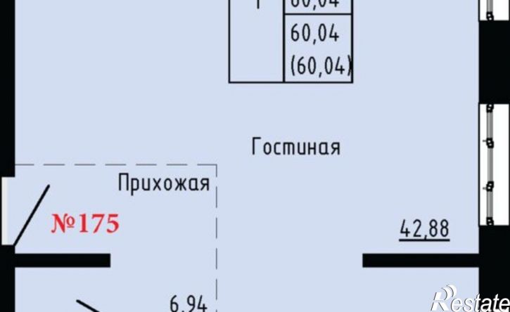 1-комн квартира в новом доме Первореченский район, улица Анны Щетининой, 20к1