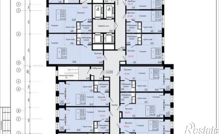 1-комн квартира в новом доме Первореченский район, улица Анны Щетининой, 20к1