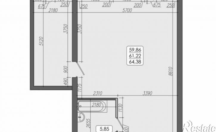 2-комн квартира ул Мыс Кунгасный, 3Б,  д. 3Б