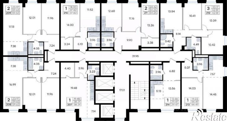 2-комн квартира в новом доме ул Тухачевского, 80 2,  д. 80 2,  к. 2