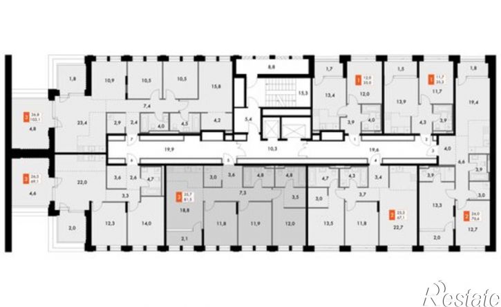 3-комн квартира в новом доме ул Крылова, 10/1,  д. 10/1