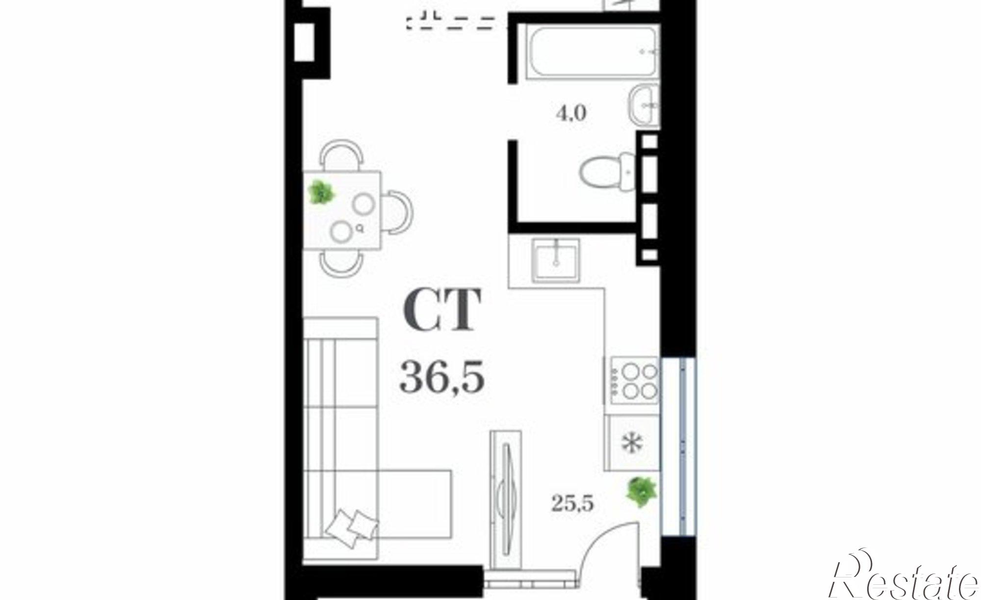 Купить квартиру за 8 814 750 рублей на ул Леонова, 54 2