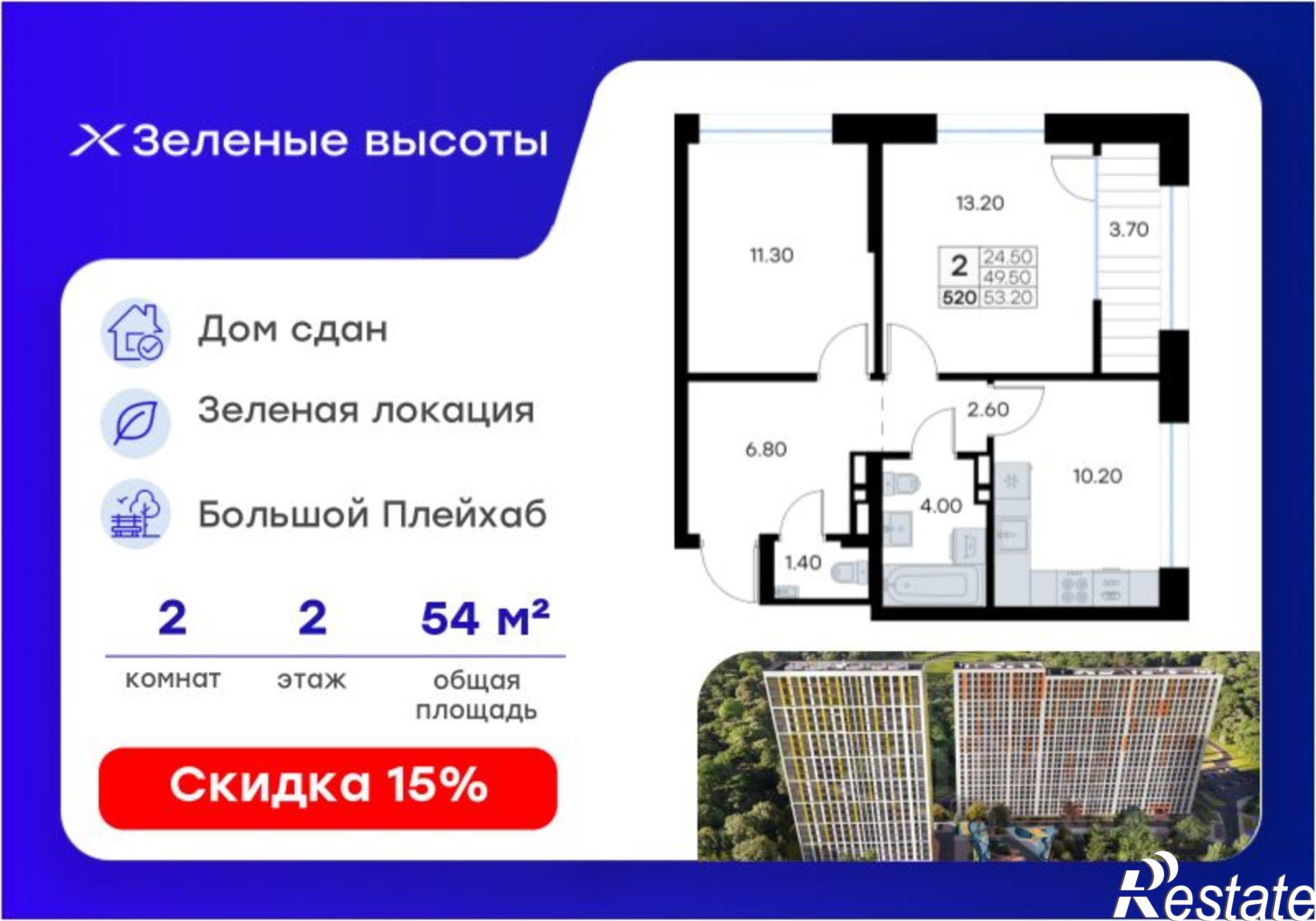 Купить квартиру за 9 840 000 рублей на улица Зелёный Бульвар, 17