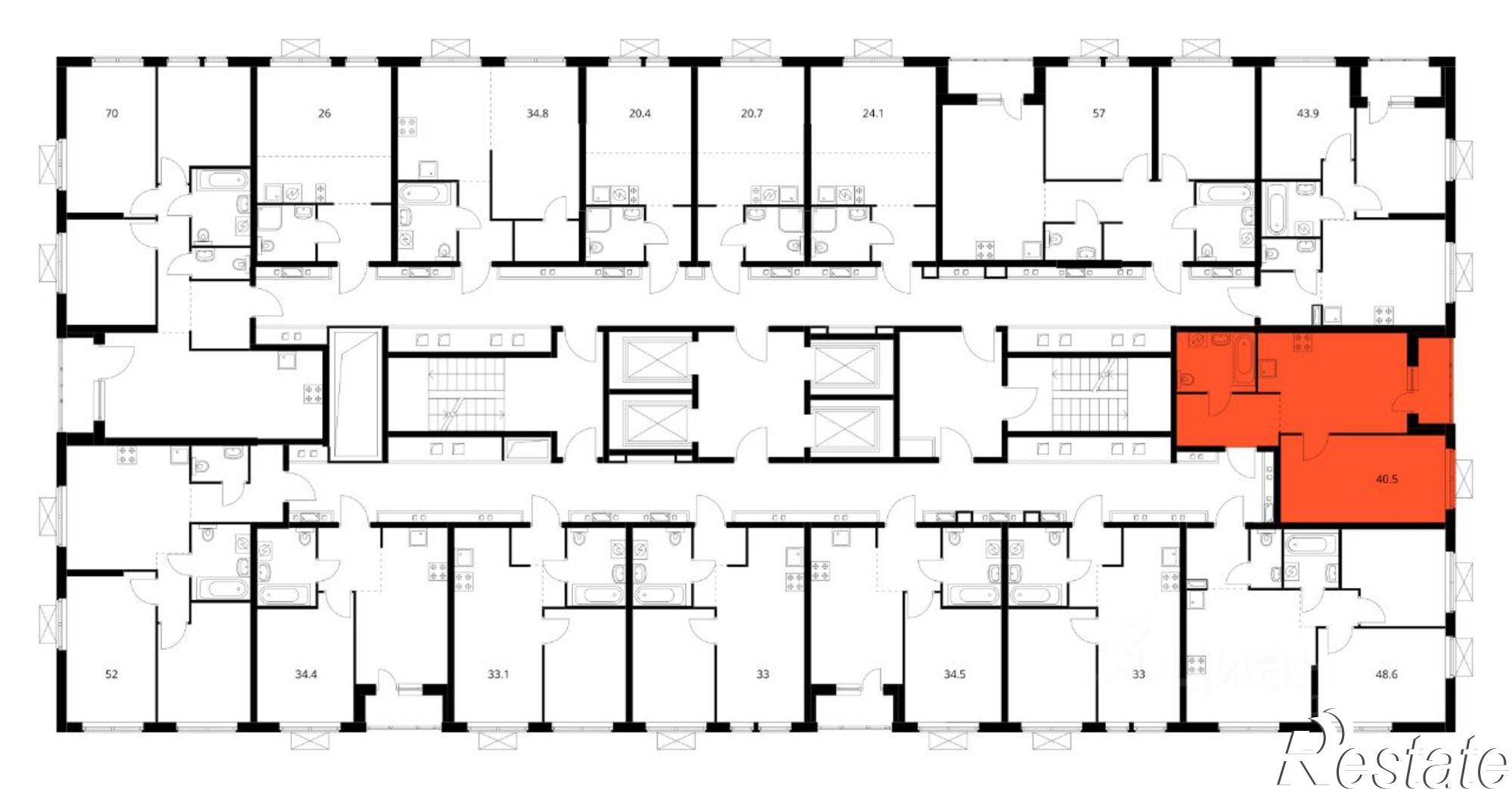 Купить квартиру за 9 343 350 рублей на ул Борисенко, 48 1