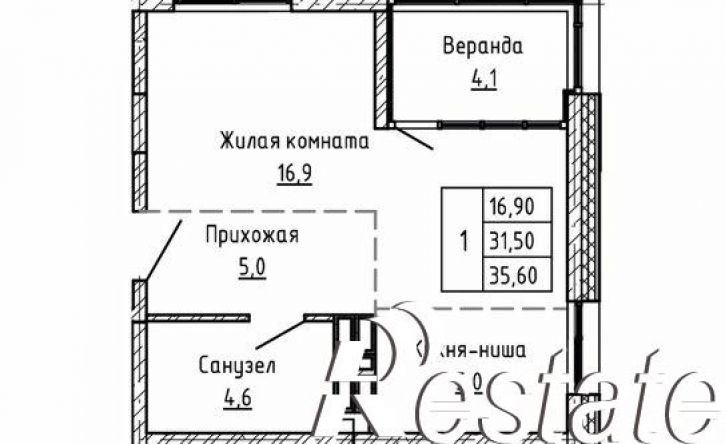 1-комн квартира в новом доме Днепровская улица, 25 к5,  д. 25 к5