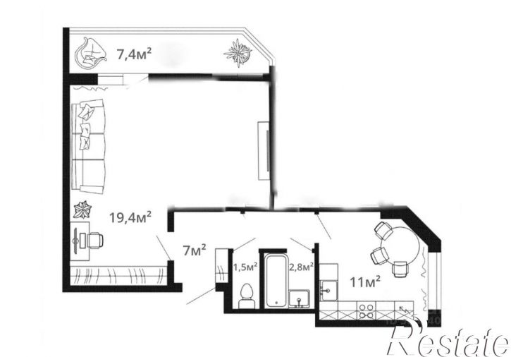 1-комн квартира улица Майора Филипова, 10 к1,  д. 10 к1