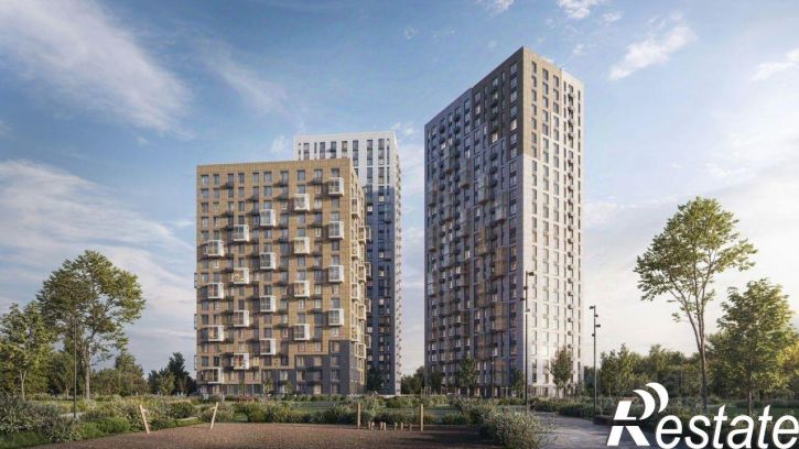 1-комн квартира в новом доме Днепровская улица, 19 с2,  д. 19 с2