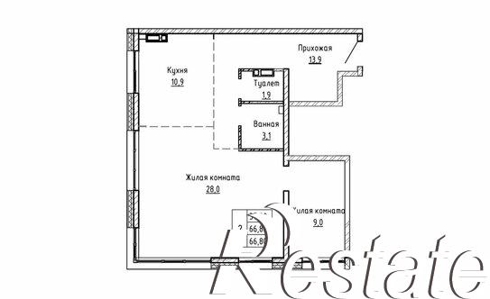 Купить квартиру за 12 825 600 рублей на Днепровская улица, 25 к5