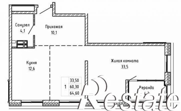 3-комн квартира в новом доме Днепровская улица, 25 к5,  д. 25 к5