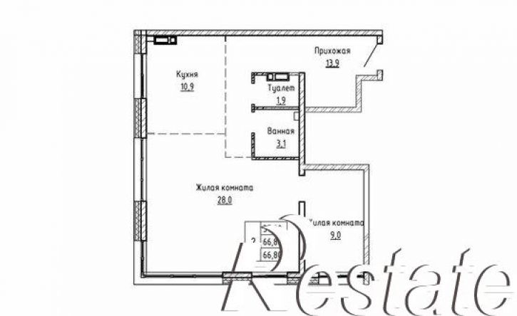 3-комн квартира в новом доме Днепровская улица, 25 к5,  д. 25 к5
