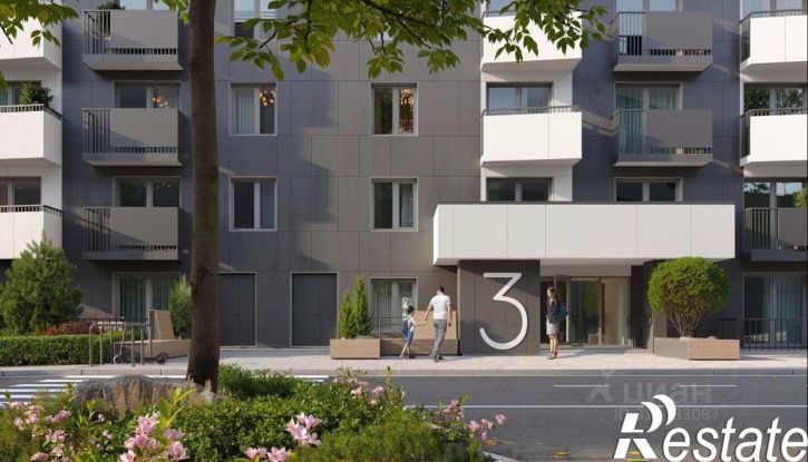 2-комн квартира в новом доме улица Борисенко, 2 с2,  д. 2 с2