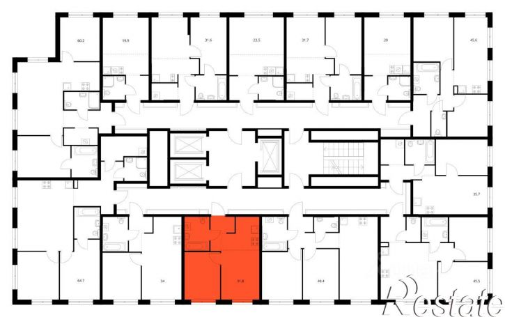 1-комн квартира в новом доме улица Полковника Фесюна, 6 к3,  д. 6 к3