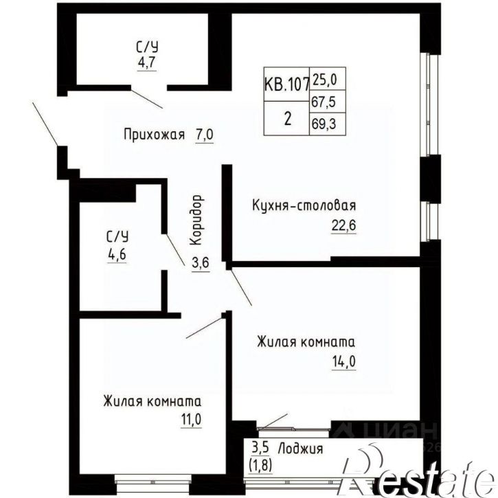 2-комн квартира в новом доме Иртышская улица, 19 с7,  д. 19 с7