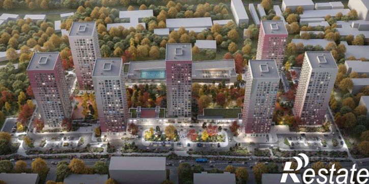 2-комн квартира в новом доме Иртышская улица, 19 с7,  д. 19 с7