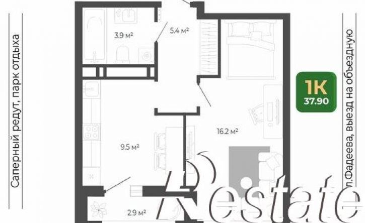 1-комн квартира в новом доме улица Расула Гамзатова, 7 к3,  д. 7 к3