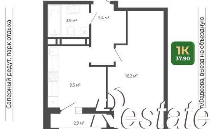 1-комн квартира в новом доме улица Расула Гамзатова, 7 к3,  д. 7 к3