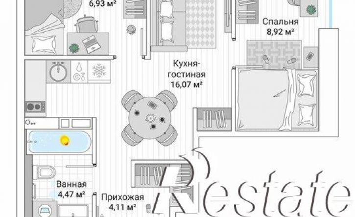 3-комн квартира в новом доме улица Нейбута, 137 с2,  д. 137 с2