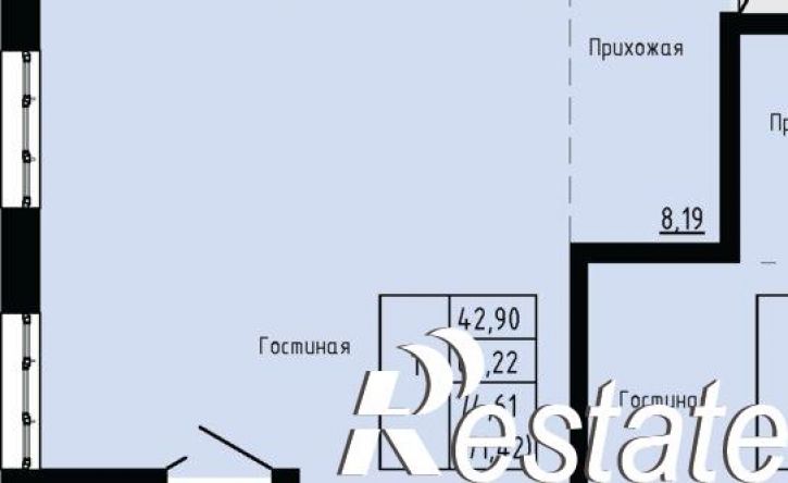 1-комн квартира в новом доме улица Анны Щетининой, 20 с2,  д. 20 с2