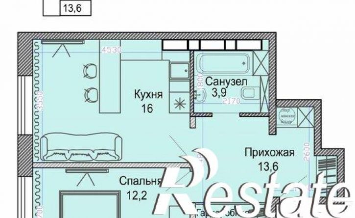 1-комн квартира улица Анны Щетининой, 10,  д. 10