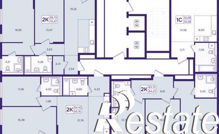 2-комн квартира в новом доме улица Борисенко, 100Е с2,  д. 100Е с2