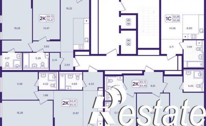 2-комн квартира в новом доме улица Борисенко, 100Е с2,  д. 100Е с2
