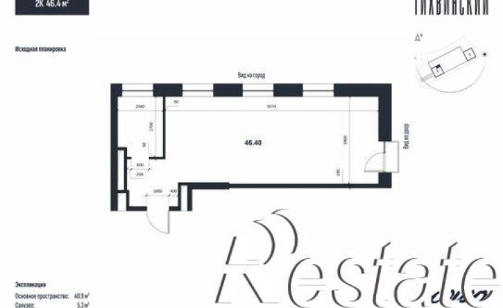 2-комн квартира улица Новожилова, 21 к2,  д. 21 к2