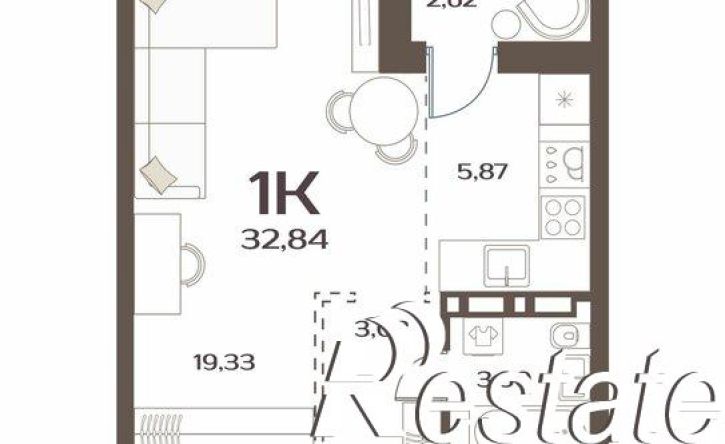 1-комн квартира улица Коммунаров, 15 к4/2,  д. 15 к4/2
