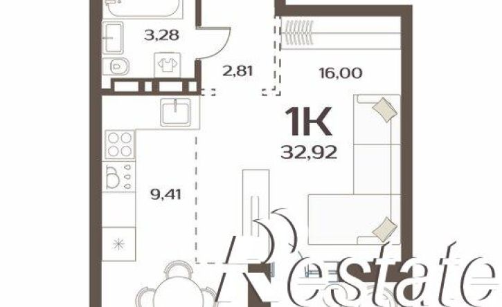 1-комн квартира улица Коммунаров, 15 к4/2,  д. 15 к4/2